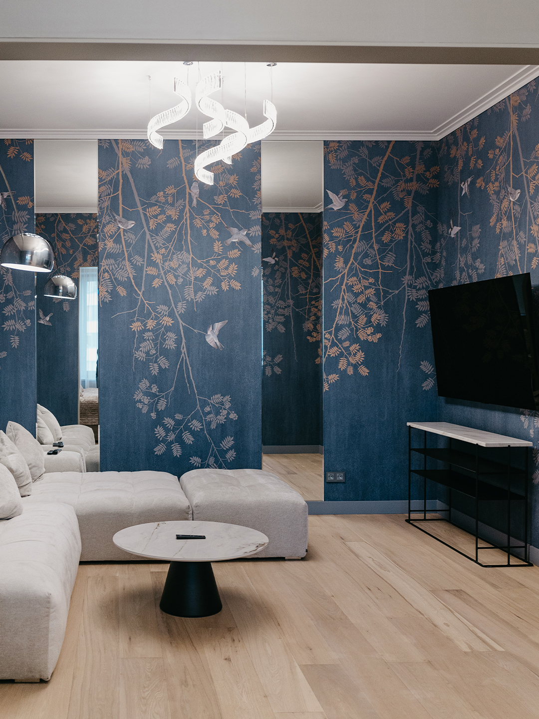 Дизайн-проект, Мосфильмовская, 124 м²